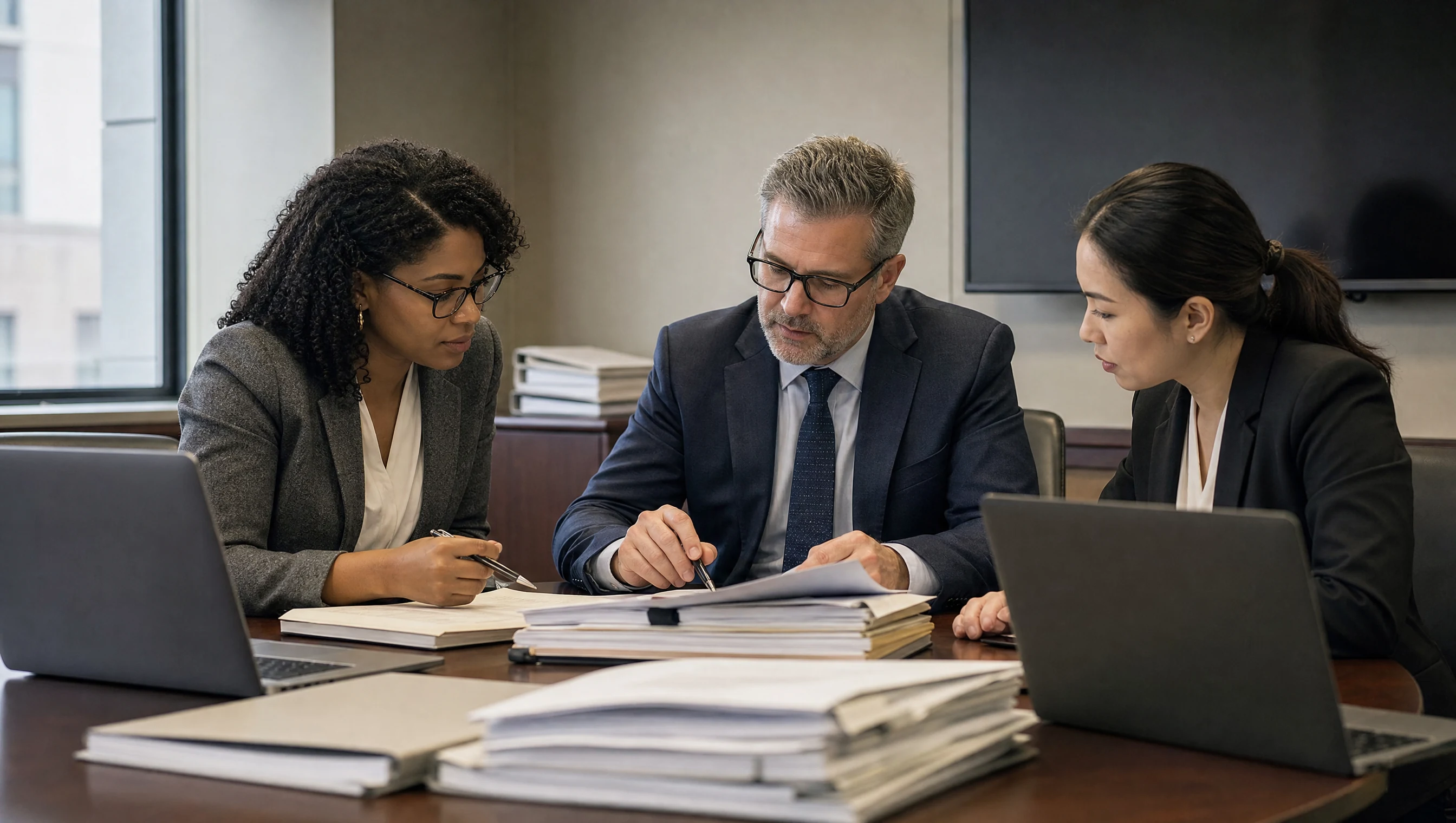 Federal records and FOIA team reviewing a document chronology