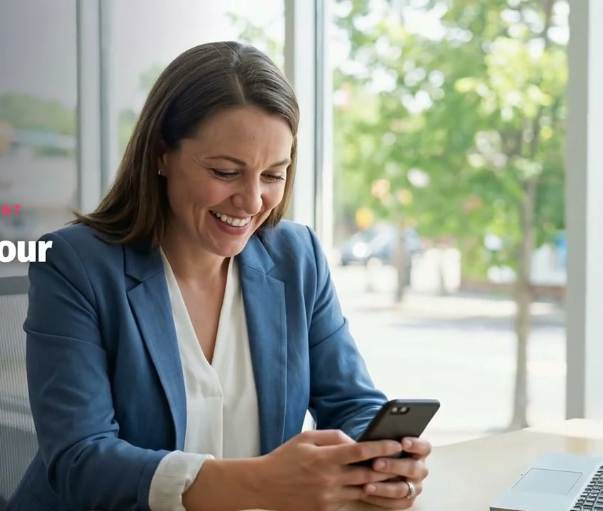 Public-sector communications professional reviewing an official channel